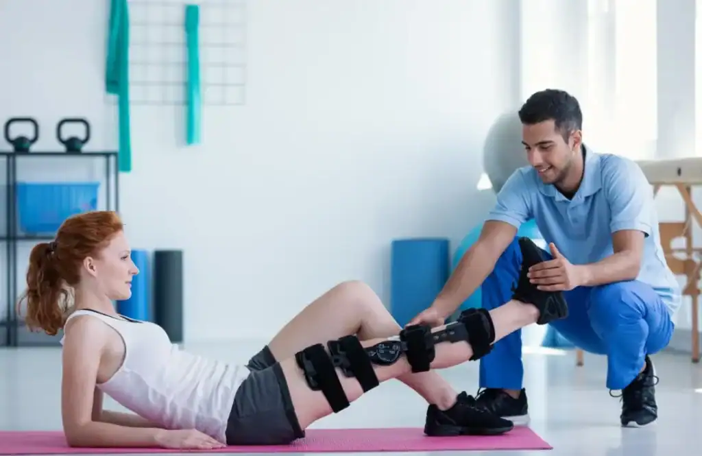 Woman having treatment to help muscle recovery Wentworth after an injury
