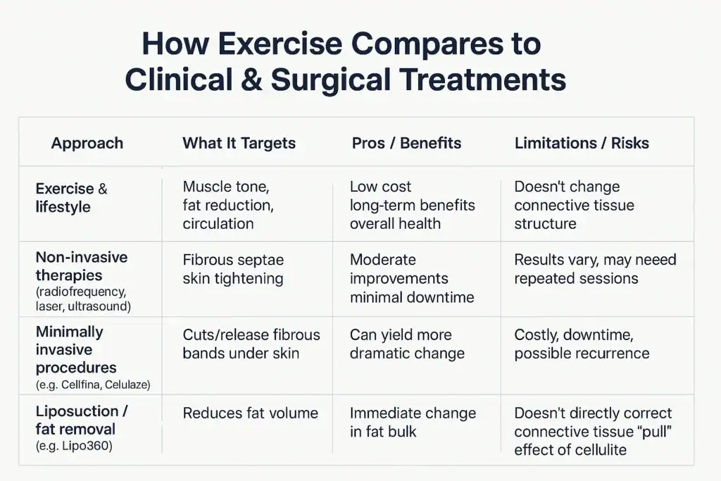 How exercise compares to treatments from Lipo 360 Wentworth